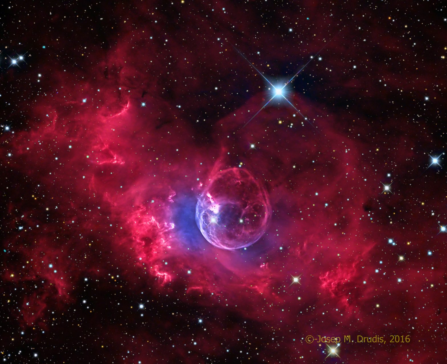 Ngc The Bubble Nebula Astrodrudis